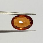 3.10 Cts Natural Sri Lanka Hessonite Garnet Gemstone Oval Cut 11.4*7.9 MM HG1