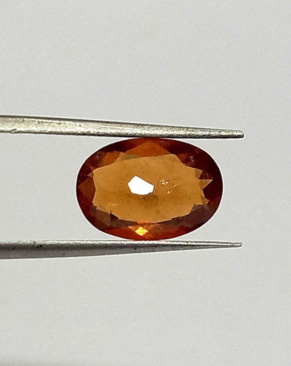 3.10 Cts Natural Sri Lanka Hessonite Garnet Gemstone Oval Cut 11.4*7.9 MM HG1