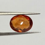 3.90 Cts Oval Cut Natural Sri Lanka Hessonite Garnet Gemstone 11.4*8.6 MM HG3