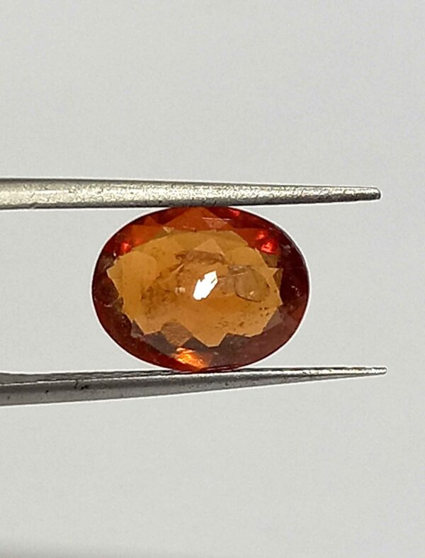 3.90 Cts Oval Cut Natural Sri Lanka Hessonite Garnet Gemstone 11.4*8.6 MM HG3