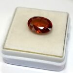 4.05 Cts Oval Cut Natural Sri Lanka Hessonite Garnet Gemstone 11.6*8.7 MM HG12