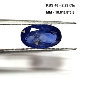 2.29 Cts Kashmir Blue Sapphire Certified Natural Gemstone Oval Cut 10*5.8 MM KBS46