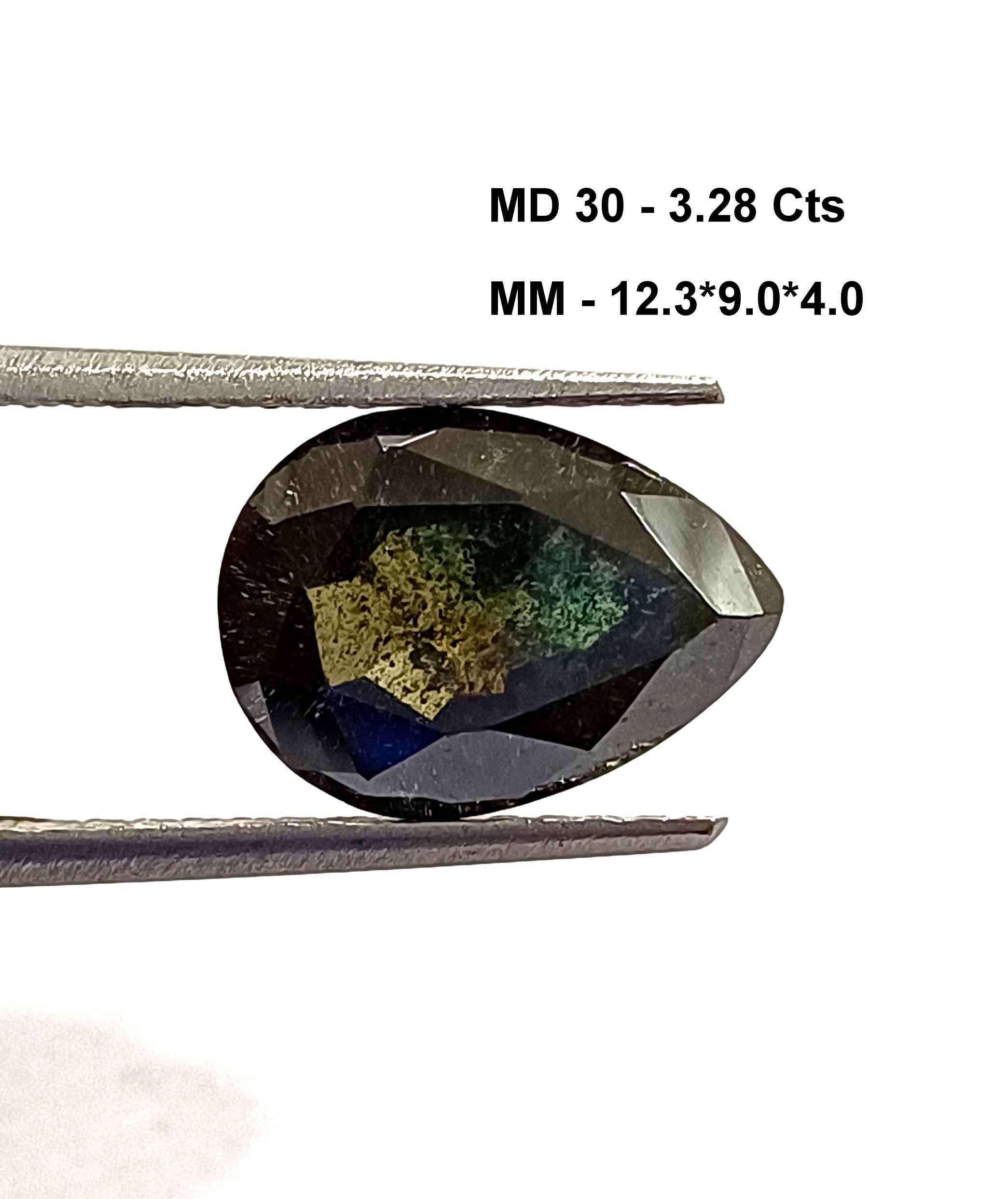 3.28 Cts Pear Cut Natural Moissanite Diamond 12.3*9 MM MD30