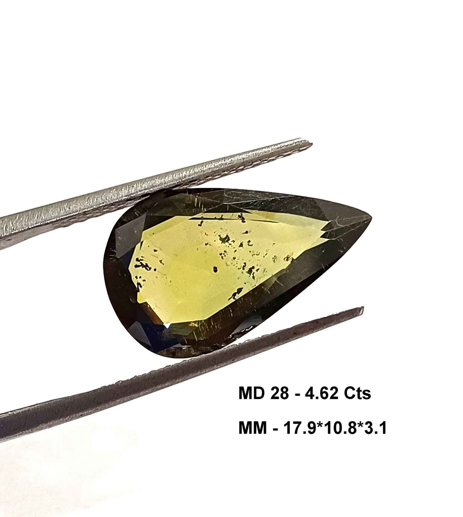 4.62 Cts Moissanite Pear Cut Diamond