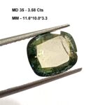 3.58 Cts Cushion Cut Natural Moissanite Diamond 11.6*10 MM WATCH VIDEO