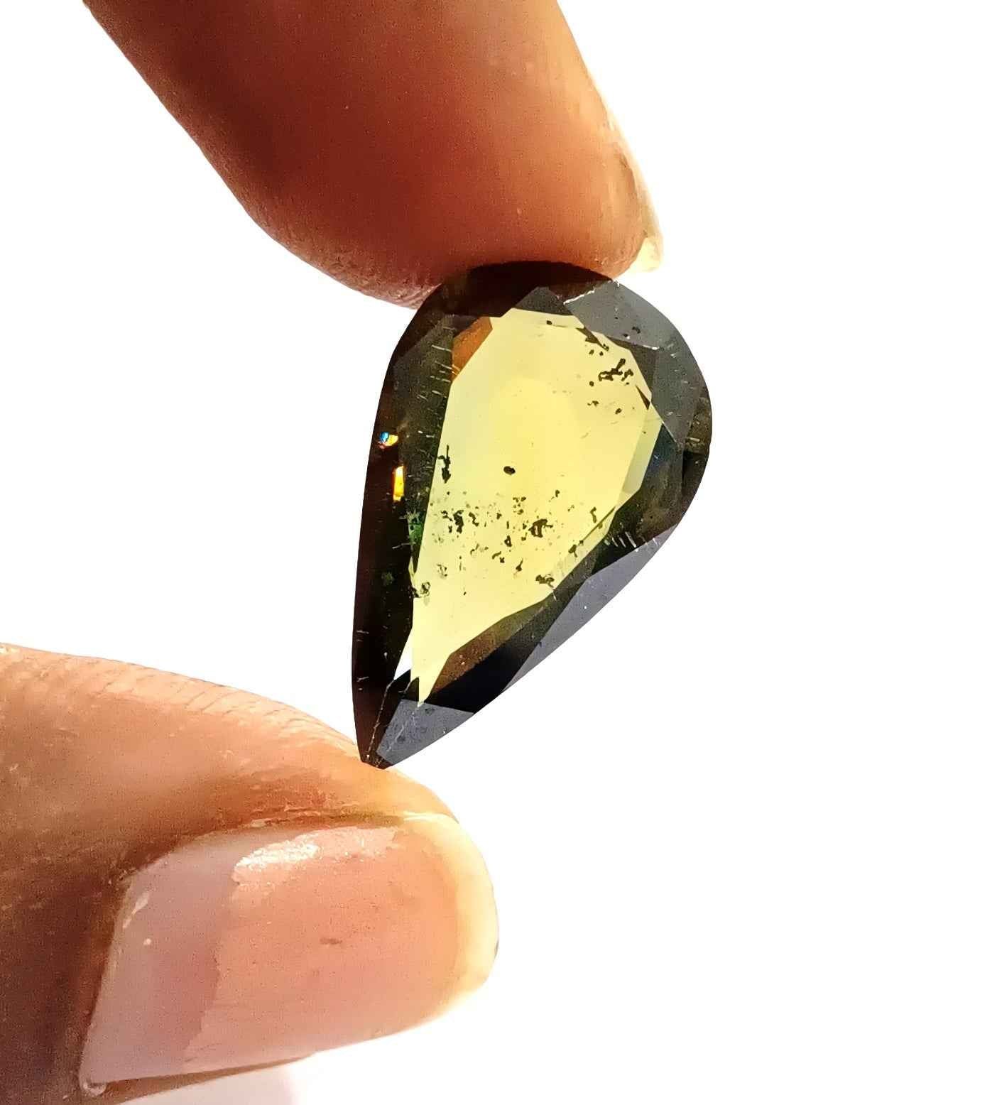 4.62 Cts Moissanite Diamond Natural Pear Cut 17.9*10.8 MM MD28