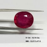 10.75 Cts Natural Pink Ruby Gemstone Oval Cut 13.5*11.4 MM R134