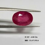 4.90 Cts Natural Pink Ruby Gemstone Oval Cut 11.4*7.9 MM R157