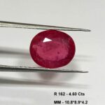 4.60 Cts Natural Red Ruby Gemstone Oval Cut 10.8*8.9 MM R162