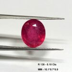 5.10 Cts Oval Cut Natural Pink Ruby Gemstone 10.1*8.7 MM R138