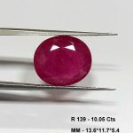 10.05 Cts Natural Red Ruby Gemstone Oval Cut 13.6*11.7 MM R139