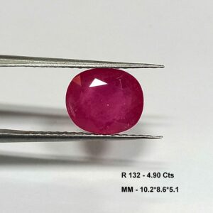 4.90 Cts Oval Cut Natural Pink Ruby Gemstone 10.2*8.6 MM R132