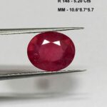 5.20 Cts Red Ruby Natural Gemstone Oval Cut 10.6*8.7 MM R148