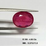 4.90 Cts Oval Cut Natural Pink Ruby Gemstone 12.5*9.5 MM R158