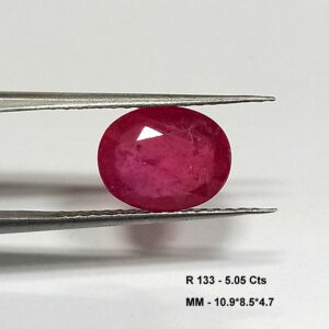 5.05 Cts Natural Pink Ruby Gemstone Oval Cut 10.9*8.5 MM R133