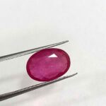 4.30 Cts Natural Burmese Red Ruby Gemstone Oval Cut 12.7*8.9 MM R309 - Natural Burmese Red Ruby