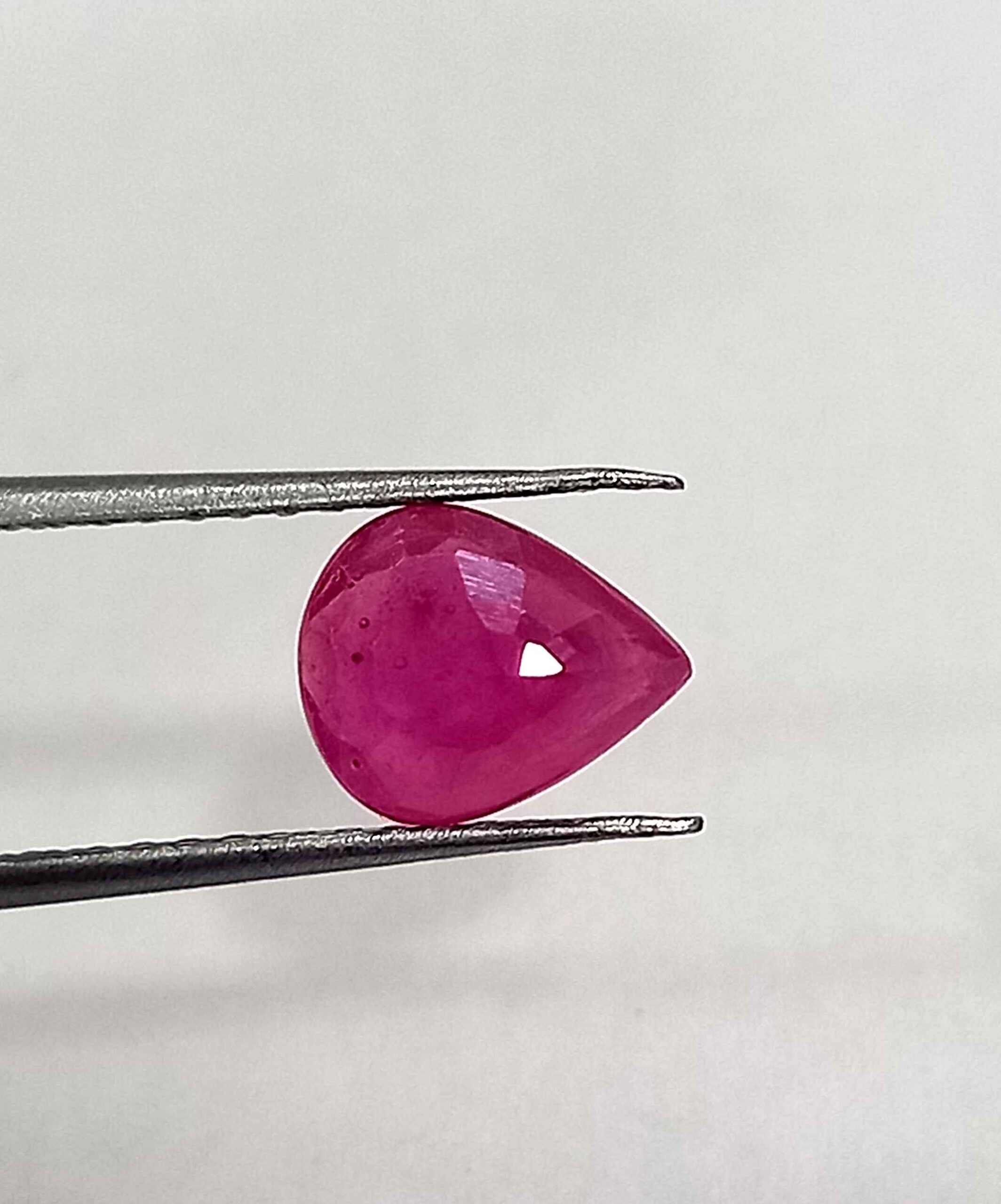 2.07 Cts Natural Mozambique Red Ruby Pear Cut 9.2*7.5 MM R313 - Natural Mozambique Red Ruby 2.07 Cts