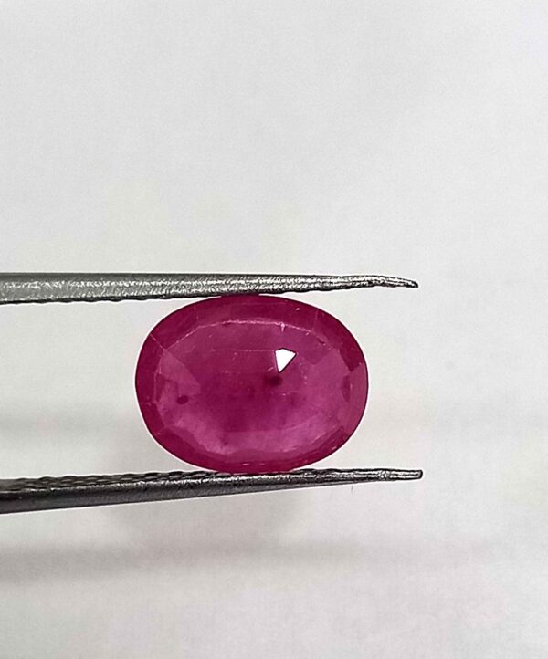 2.91 Cts Natural Mozambique Red Ruby Gemstone Oval Cut 10.2*7.9 MM R307 - Natural Mozambique Red Ruby