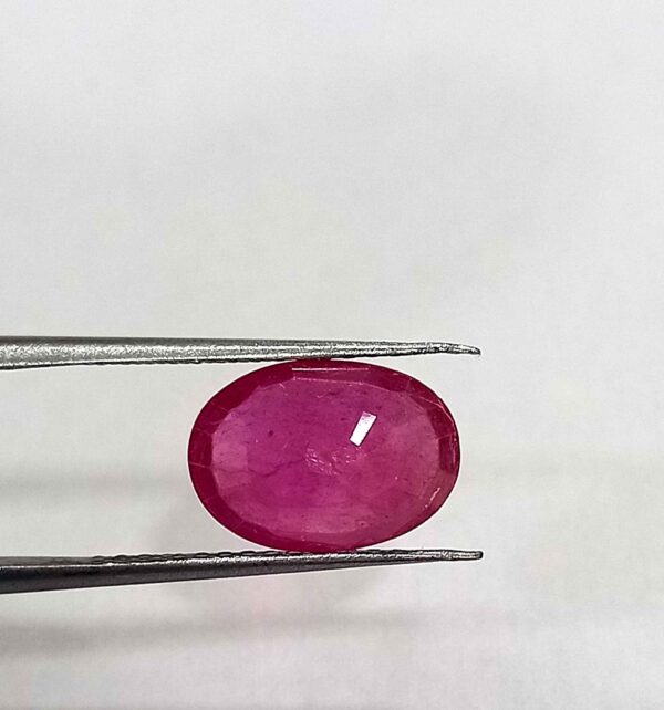 4.30 Cts Natural Burmese Red Ruby Gemstone Oval Cut 12.7*8.9 MM R309 - Natural Burmese Red Ruby