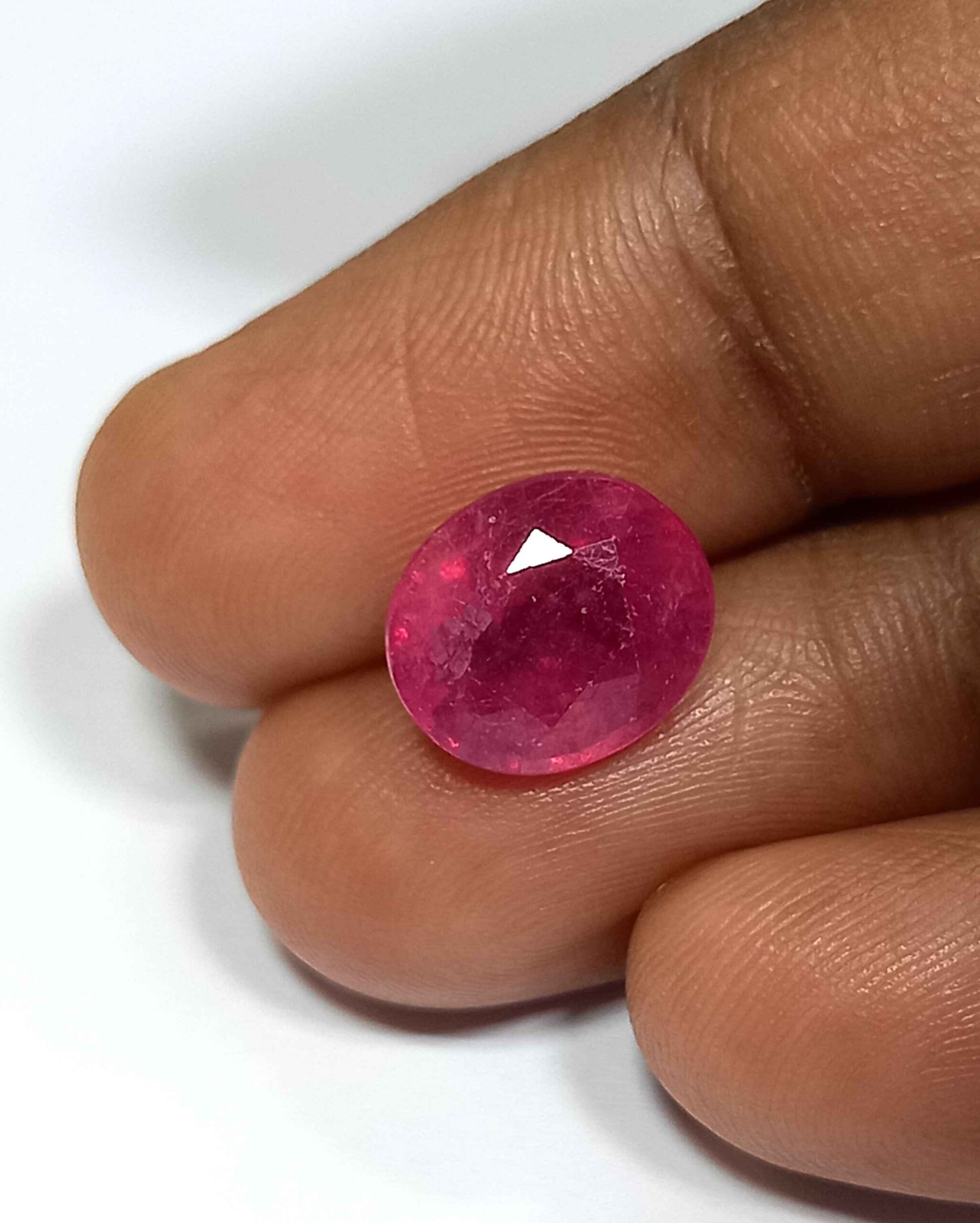 NaturalRubyGemstone5_22ddb259-645b-4a62-be38-9978c50ae384 5.10 Cts Oval Cut Natural Pink Ruby Gemstone 10.1*8.7 MM R138