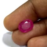 2.91 Cts Natural Mozambique Red Ruby Gemstone Oval Cut 10.2*7.9 MM R307 - Natural Mozambique Red Ruby
