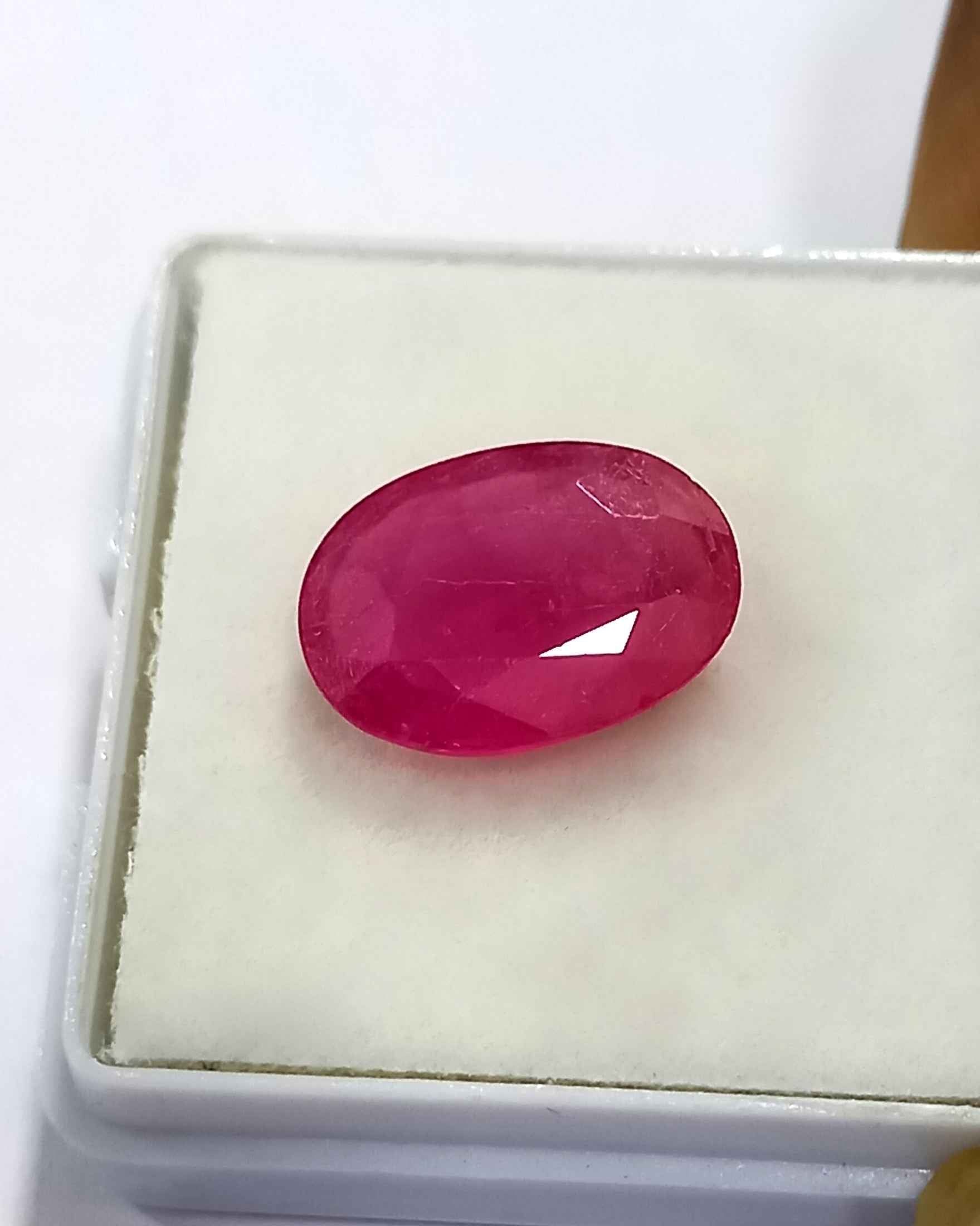 4.30 Cts Natural Burmese Red Ruby Gemstone Oval Cut 12.7*8.9 MM R309 - Natural Burmese Red Ruby