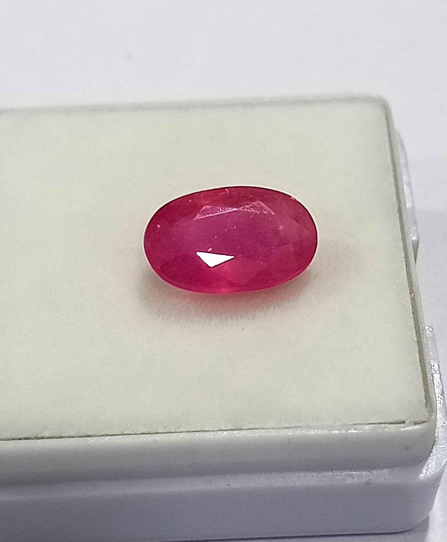 NaturalRubyGemstone7_6a265e12-8e49-4a06-9e86-5af140be9207 2.73 Cts Natural Mozambique Ruby Gemstone Oval Cut 10.5*6.7 MM R308