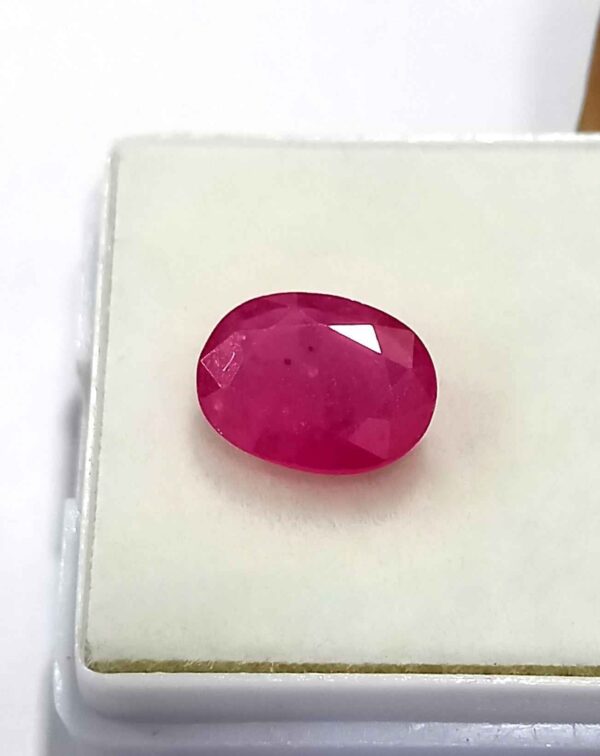 2.91 Cts Natural Mozambique Red Ruby Gemstone Oval Cut 10.2*7.9 MM R307 - Natural Mozambique Red Ruby
