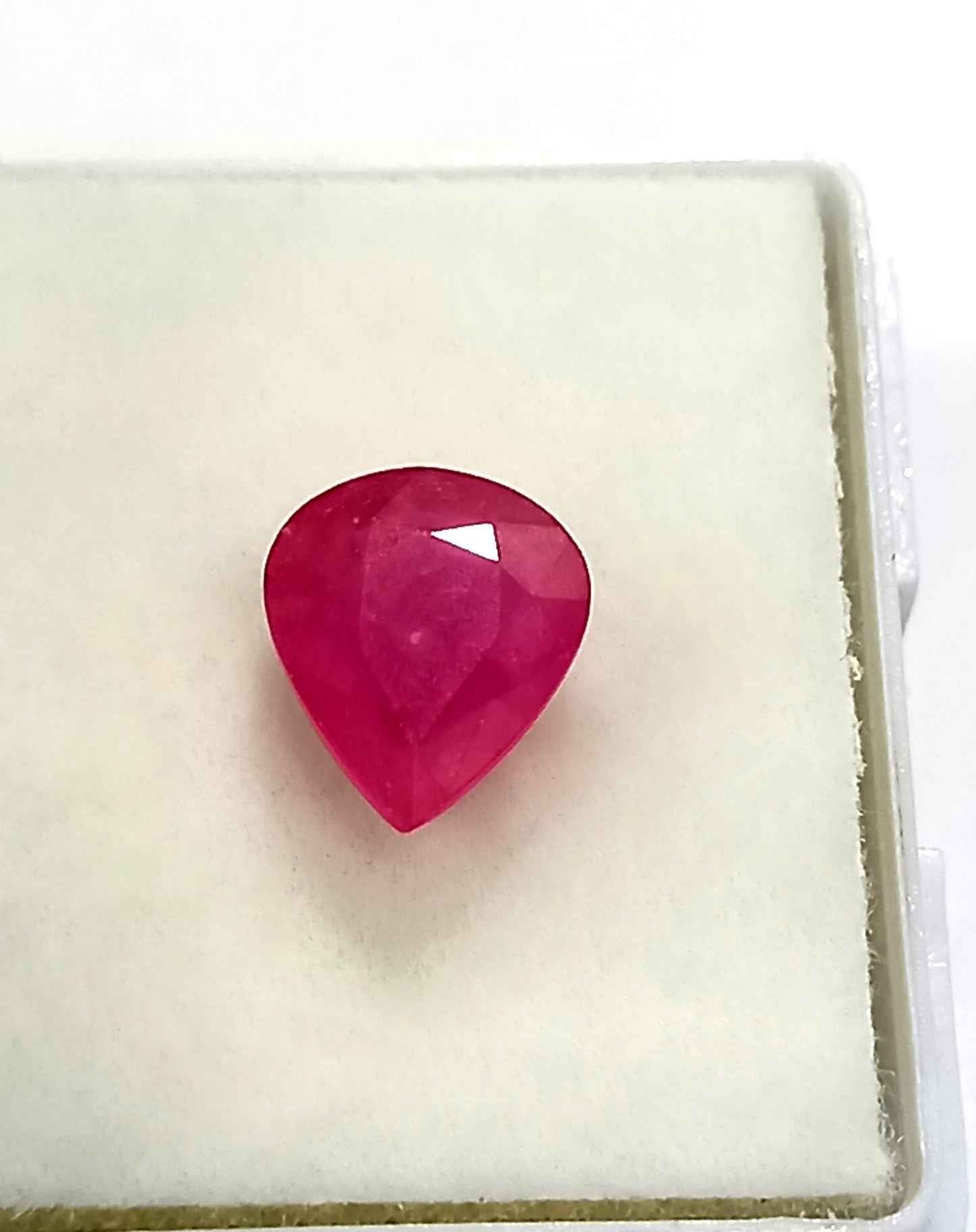 2.07 Cts Natural Mozambique Red Ruby Pear Cut 9.2*7.5 MM R313 - Natural Mozambique Red Ruby 2.07 Cts