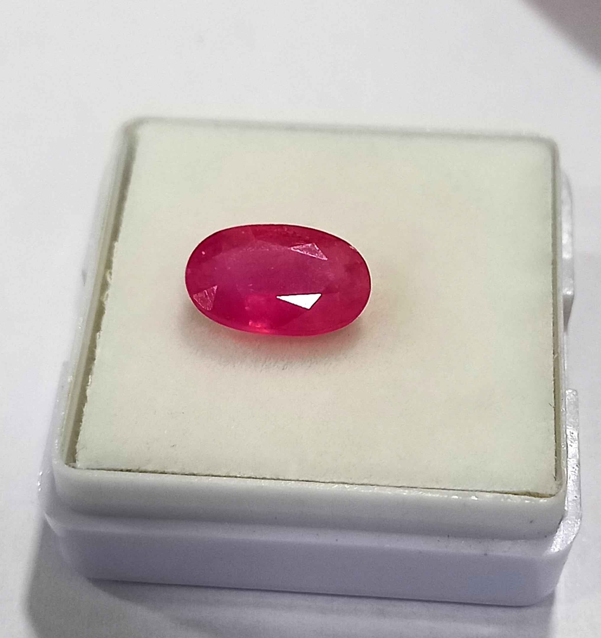 NaturalRubyGemstone8_83c722ce-a24b-433a-91b3-515041f0861b 2.73 Cts Natural Mozambique Ruby Gemstone Oval Cut 10.5*6.7 MM R308