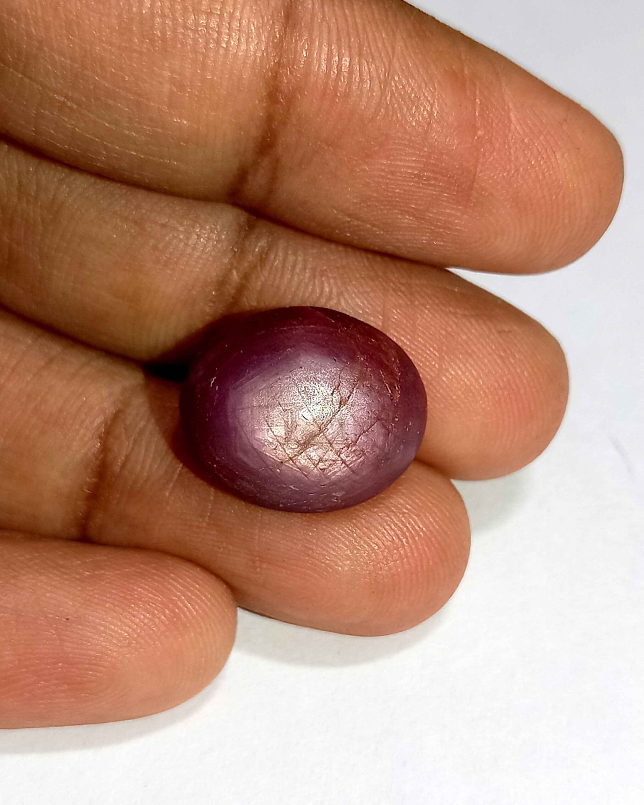 NaturalStarRubyGemstone10_6c2a3998-3b82-4ab3-b2e6-d80fe294697e 18.33 Cts Natural African Star Ruby Gemstone Red Oval Cabochon 15.3*12.5 MM R226
