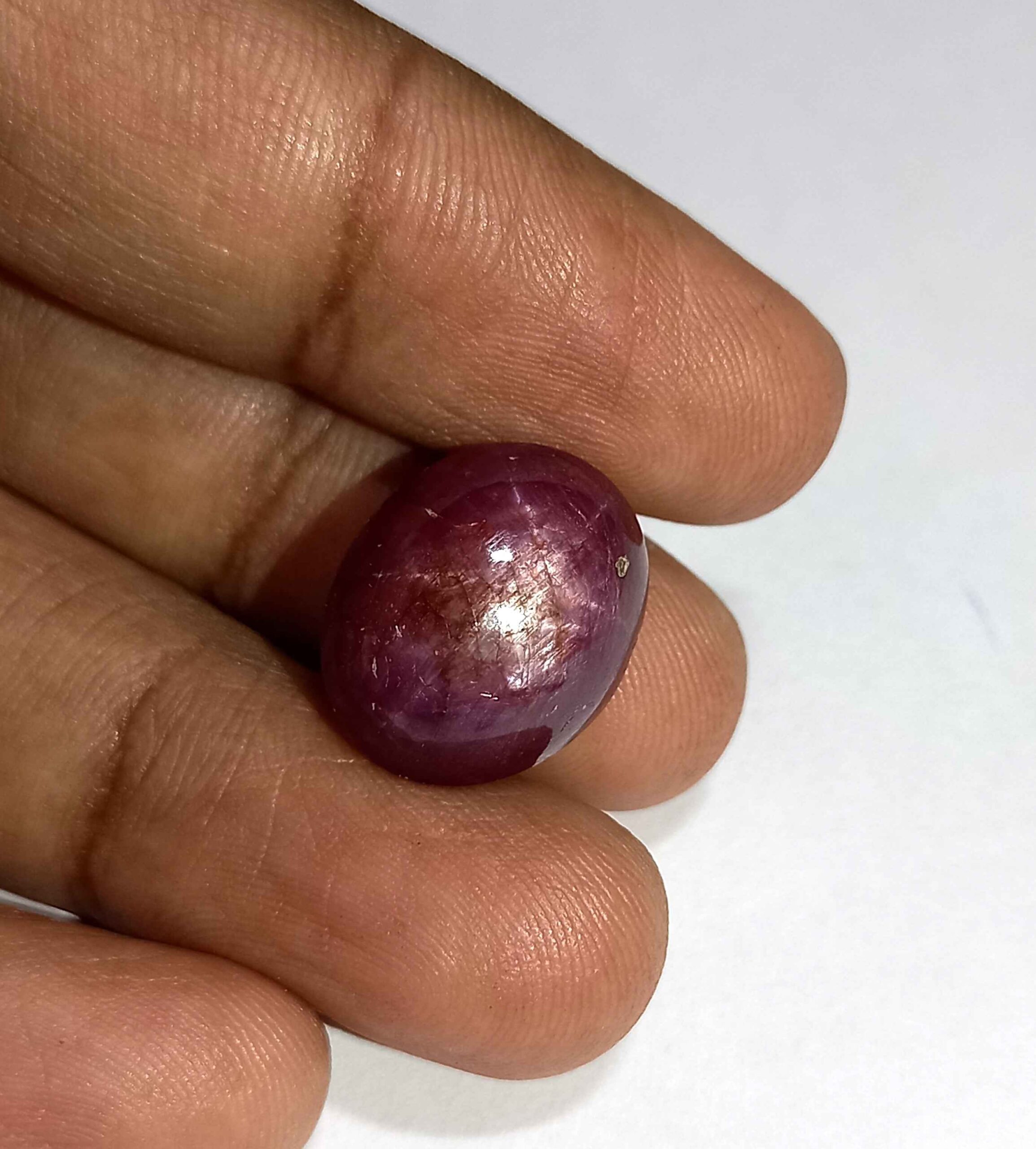 NaturalStarRubyGemstone1_0c870c1e-f4ea-4223-9905-dafc50f389cf 18.33 Cts Natural African Star Ruby Gemstone Red Oval Cabochon 15.3*12.5 MM R226