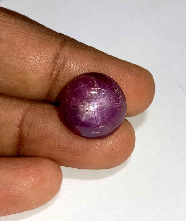 11.56 Cts Natural African Star Ruby Gemstone Red Round Cabochon 13.8*13.7 MM R227