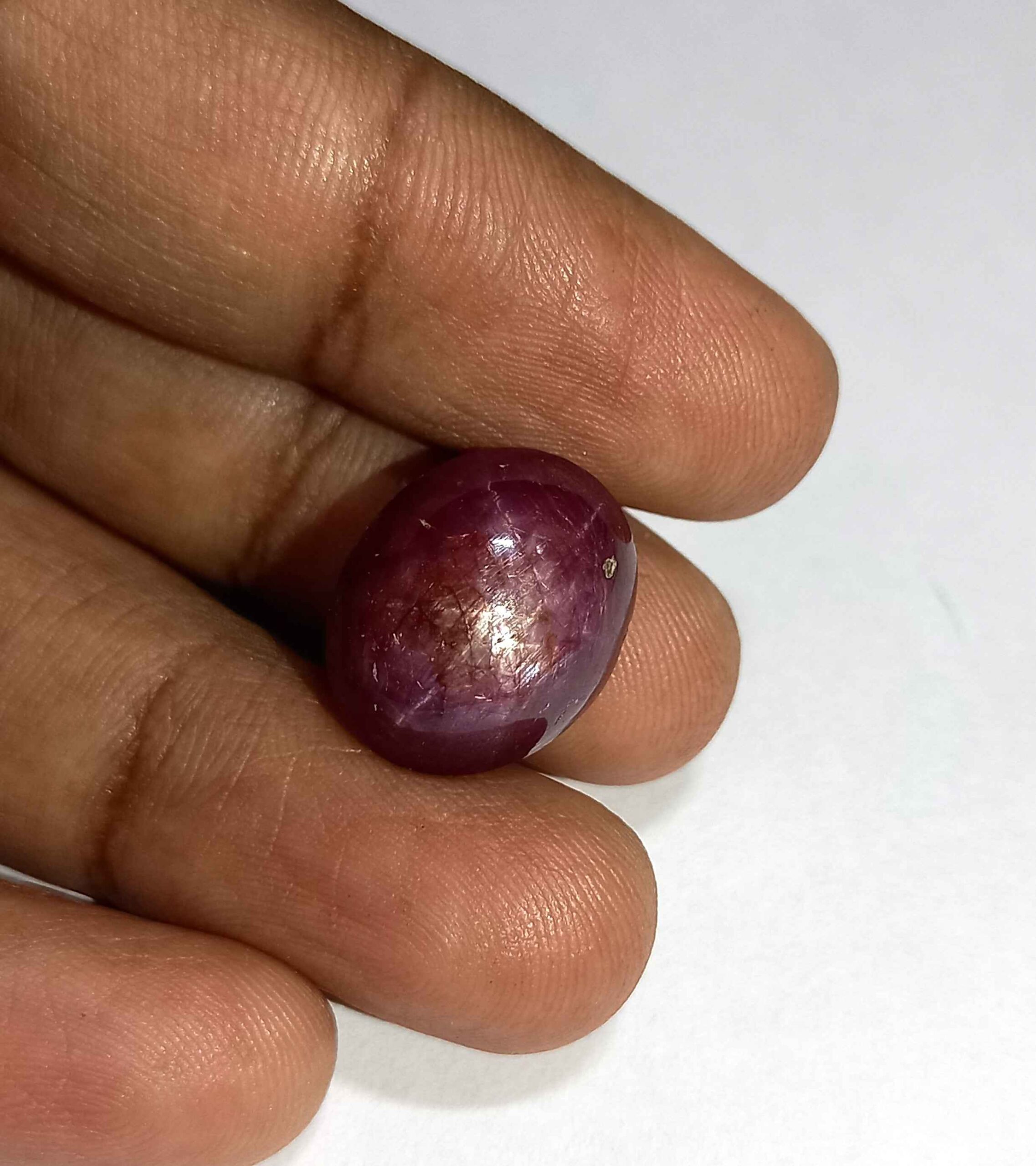 NaturalStarRubyGemstone2_dd72dbd1-891b-4604-a02a-8c216a74241a 18.33 Cts Natural African Star Ruby Gemstone Red Oval Cabochon 15.3*12.5 MM R226