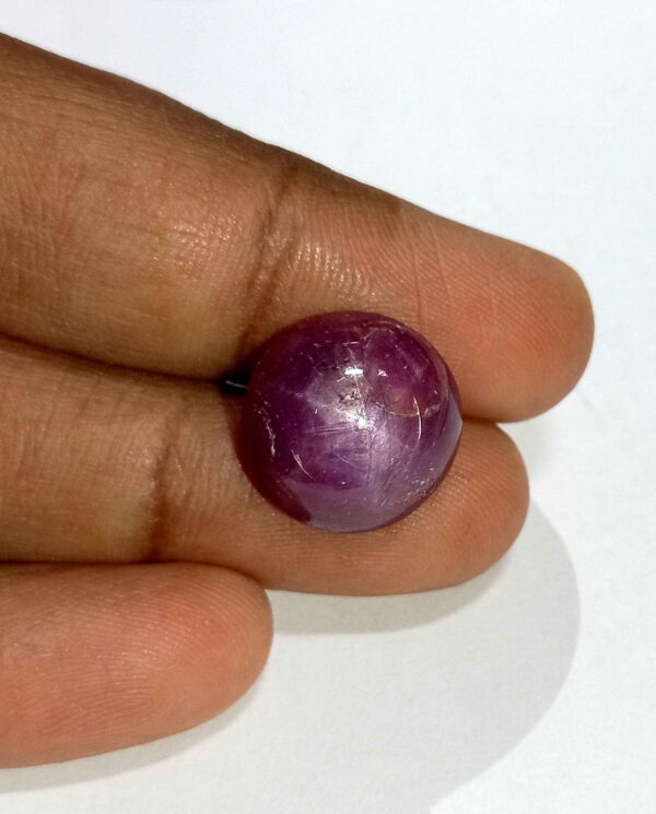 11.56 Cts Natural African Star Ruby Gemstone Red Round Cabochon 13.8*13.7 MM R227