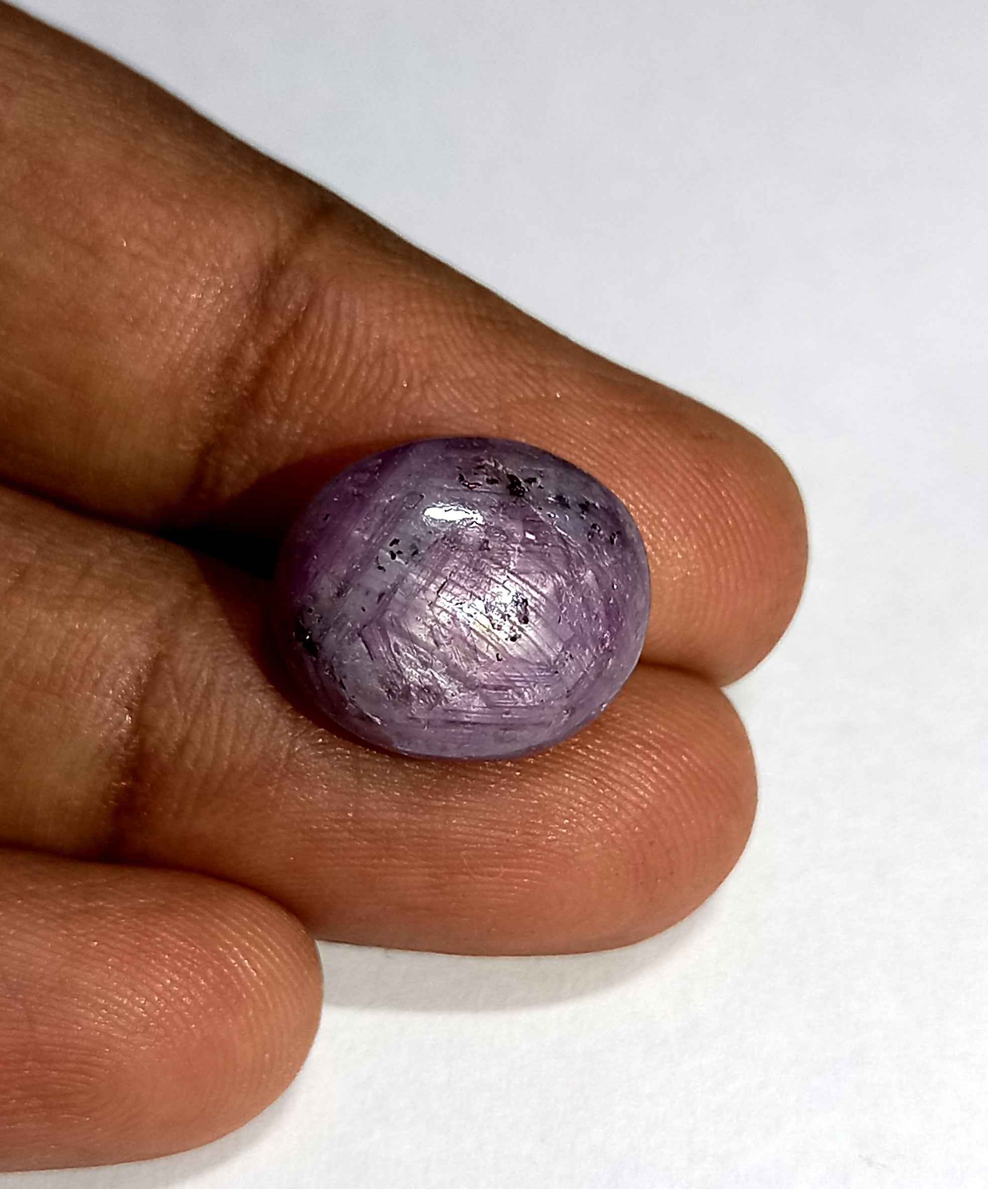 NaturalStarRubyGemstone3_feb175a9-fe12-43f0-9c1a-61befb6c0841 12.80 Cts Natural African Star Ruby Gemstone Red Oval Cabochon 13.8*11.9 MM R229