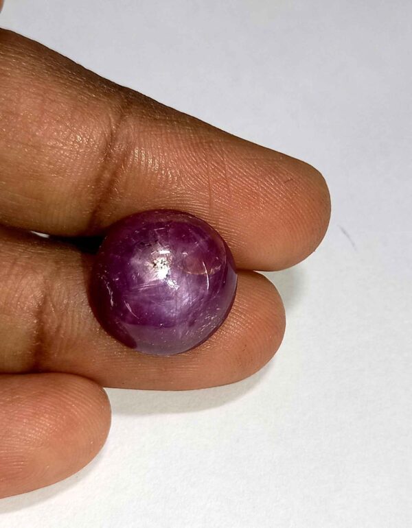 11.56 Cts Natural African Star Ruby Gemstone Red Round Cabochon 13.8*13.7 MM R227