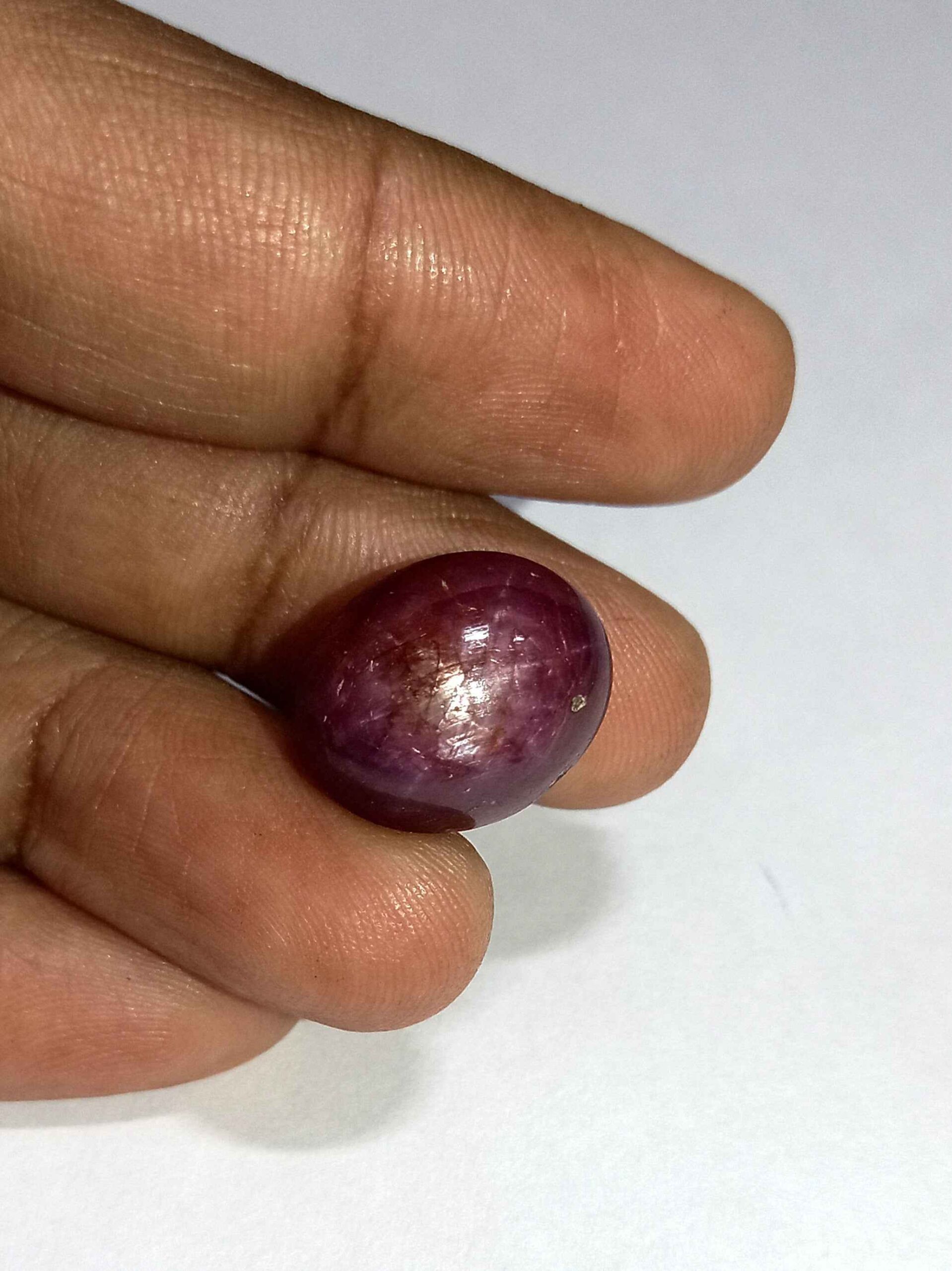 NaturalStarRubyGemstone5 18.33 Cts Natural African Star Ruby Gemstone Red Oval Cabochon 15.3*12.5 MM R226