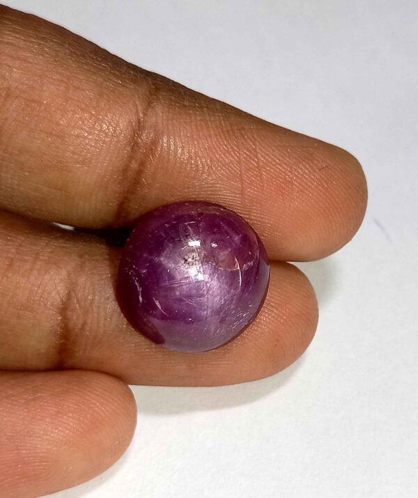 11.56 Cts Natural African Star Ruby Gemstone Red Round Cabochon 13.8*13.7 MM R227