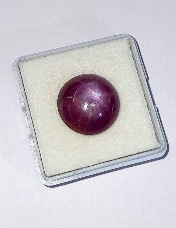 11.56 Cts Natural African Star Ruby Gemstone Red Round Cabochon 13.8*13.7 MM R227
