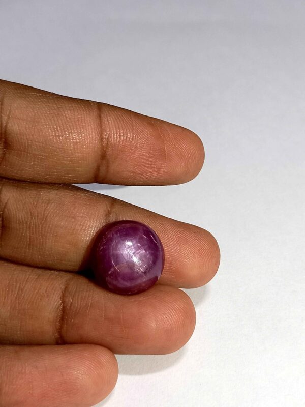 11.56 Cts Natural African Star Ruby Gemstone Red Round Cabochon 13.8*13.7 MM R227