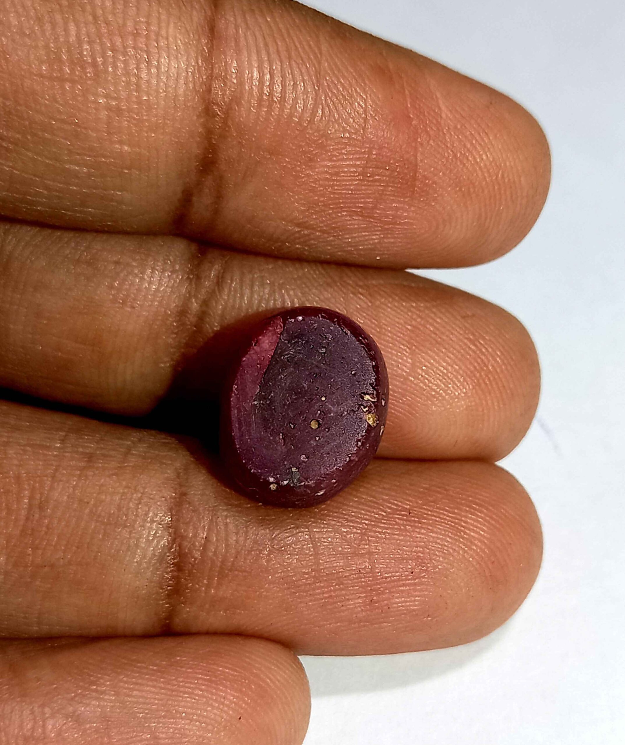 11.67 Cts Natural African Star Ruby Gemstone Red Oval Cabochon 12.2*10.2 MM R231