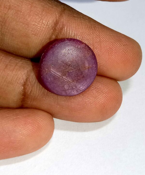 11.56 Cts Natural African Star Ruby Gemstone Red Round Cabochon 13.8*13.7 MM R227