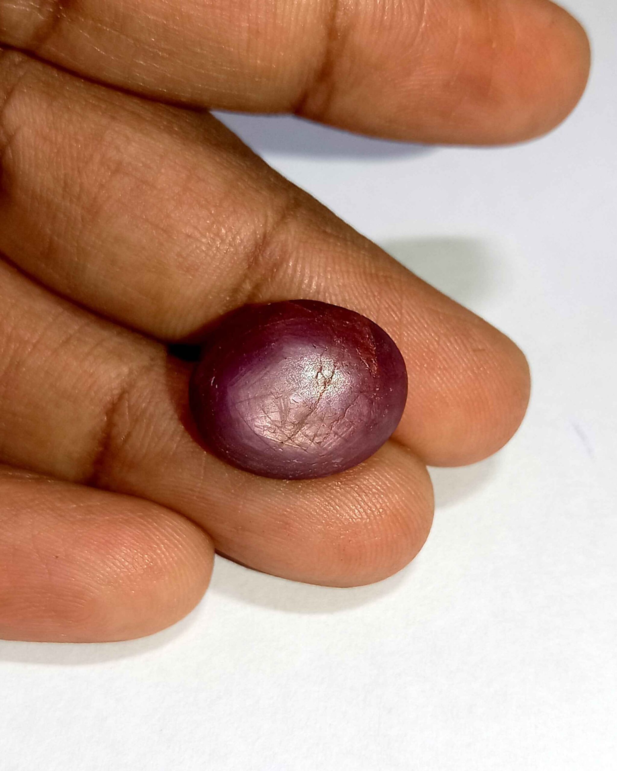 NaturalStarRubyGemstone9_bff0b9be-330f-4563-81a9-900ffd7aa086 18.33 Cts Natural African Star Ruby Gemstone Red Oval Cabochon 15.3*12.5 MM R226