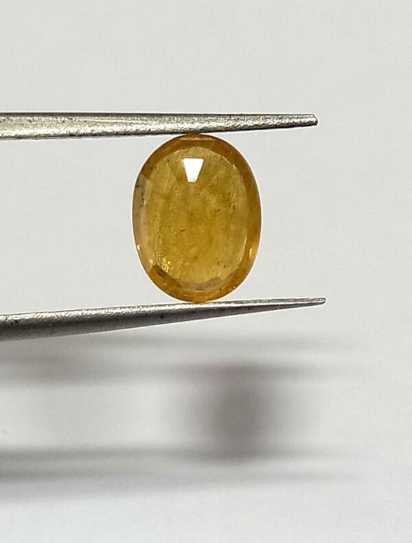 2.25 Cts Yellow Sapphire Natural Bangkok Gemstone Oval Cut 8.5*6.5 MM YS571