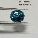 2.38 Cts Natural Cambodian Zircon Gemstone Oval Cut 7.2*6.1 MM ZC1