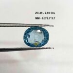 2.69 Cts Zircon Natural Cambodian Gemstone Oval Cut 8.2*6.7 MM ZC49