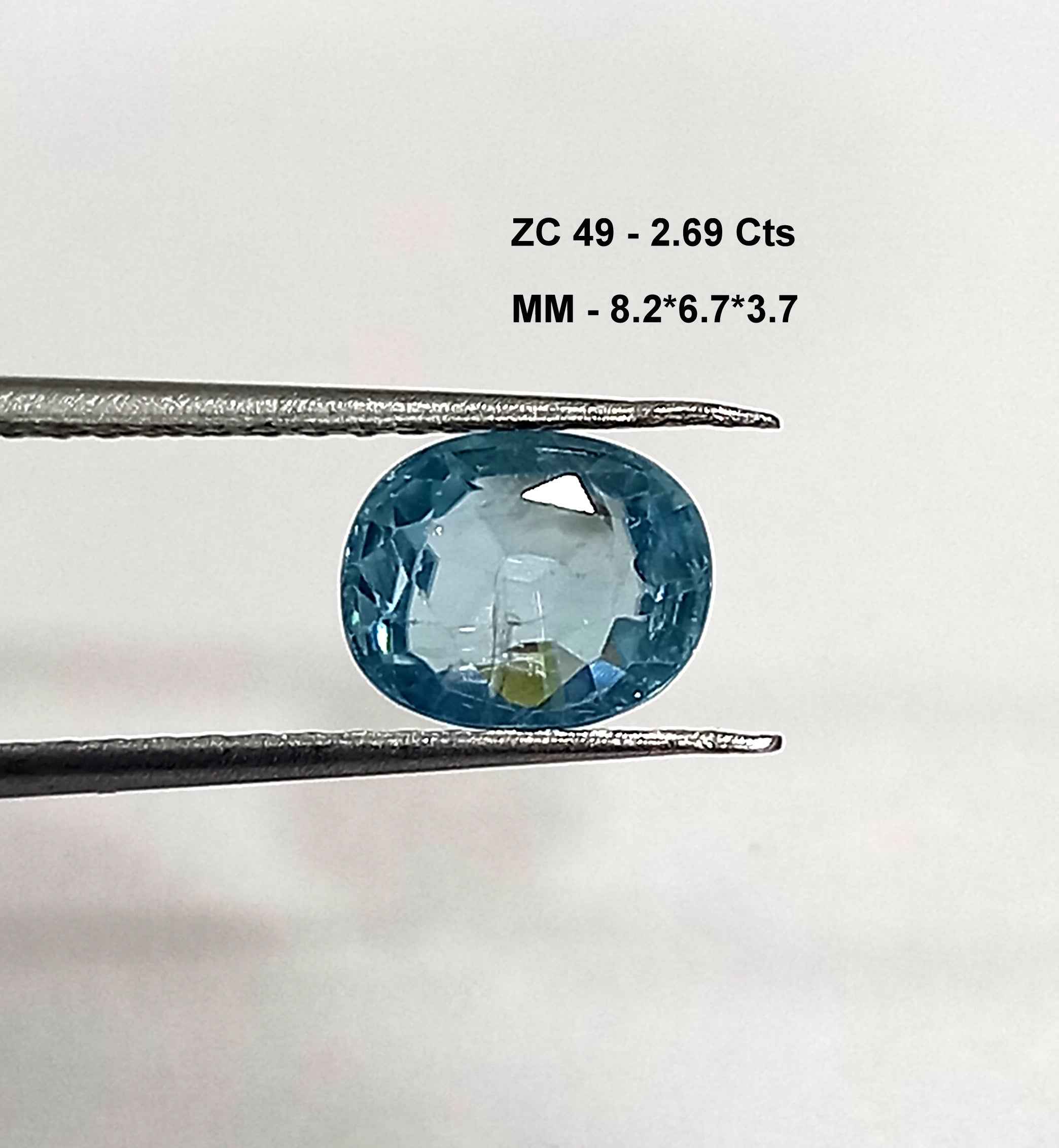 NaturalZirconGemstone1_189ff880-a378-4f12-b878-1d7fe914272c 2.69 Cts Zircon Natural Cambodian Gemstone Oval Cut 8.2*6.7 MM ZC49