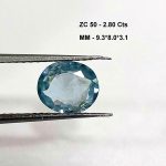 2.80 Cts Zircon Natural Cambodian Gemstone Oval Cut 9.3*8 MM ZC50