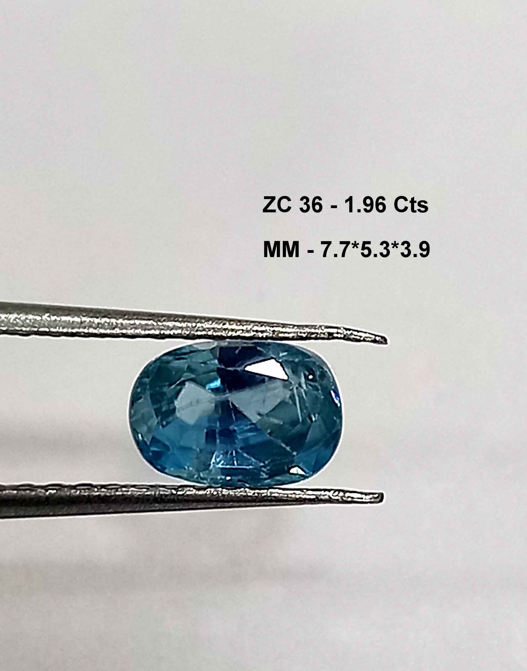 NaturalZirconGemstone1_557a4b69-cda3-4c78-ac91-3a47beaaa8e1 1.96 Cts Natural Cambodian Zircon Gemstone Oval Cut 7.7*5.3 MM ZC36